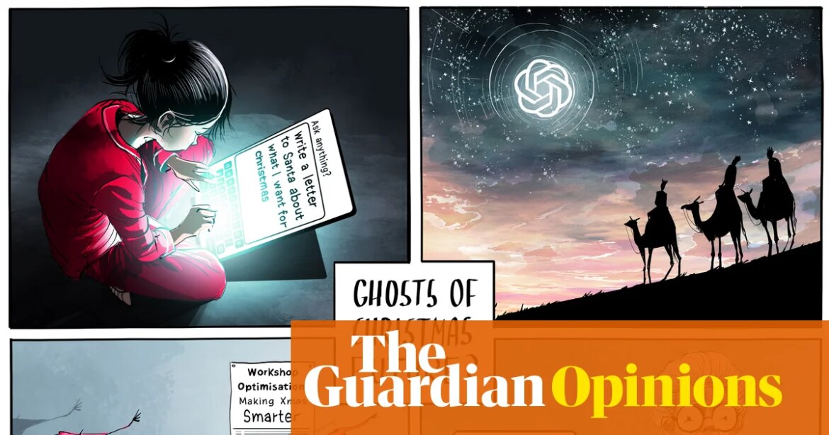 Ella Baron on AI at Christmas - Cartoon

