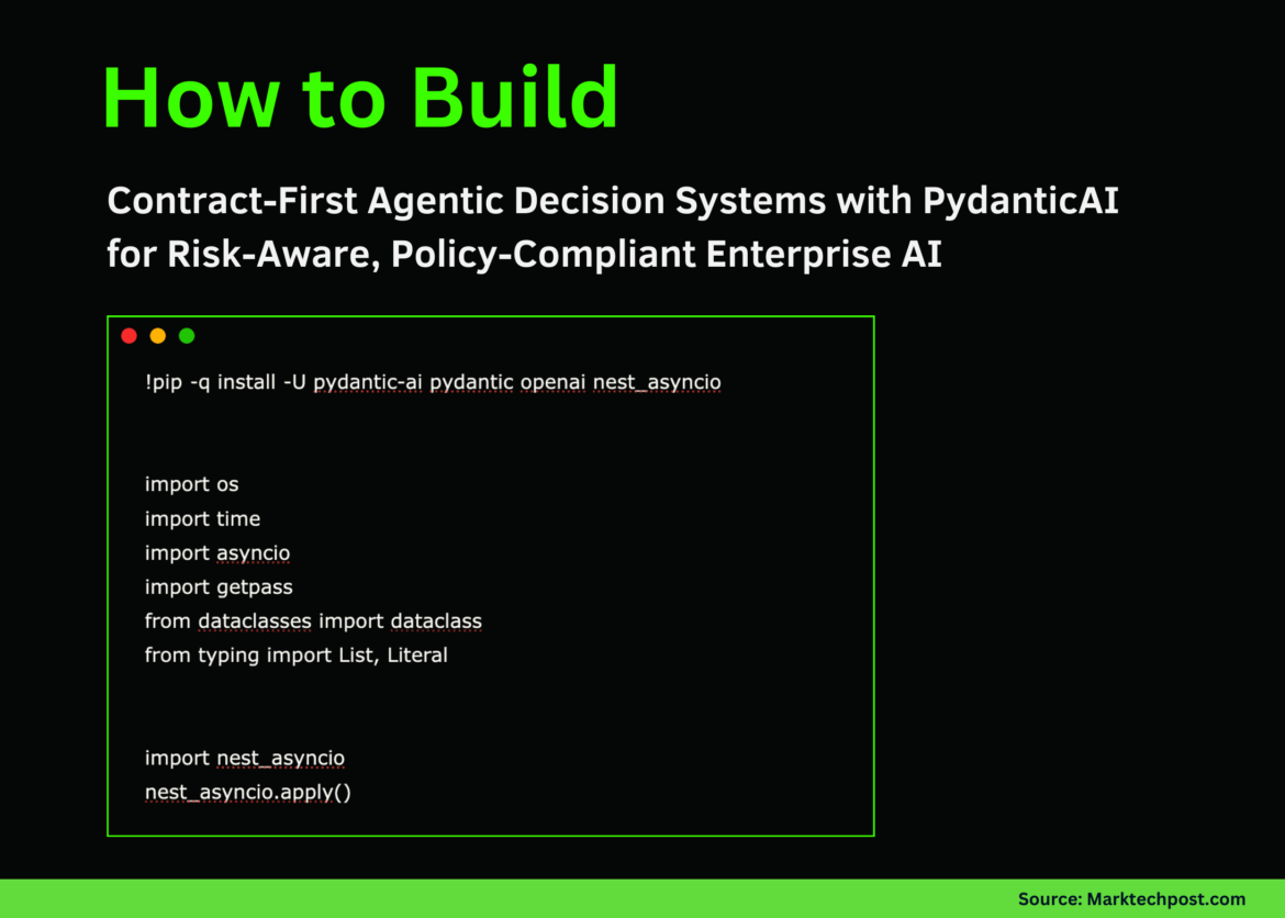 How to Build a Contract-First Agent Decision System with PydenticAI for Risk-Aware, Policy-Compliant Enterprise AI

