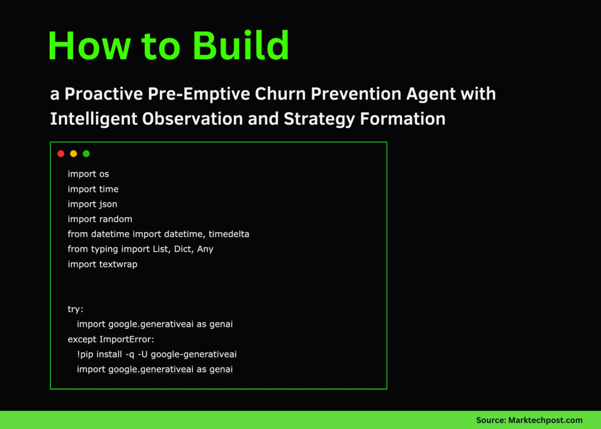 How to Build a Proactive Pre-Emptive Churn Prevention Agent with Intelligent Observation and Strategy Building

