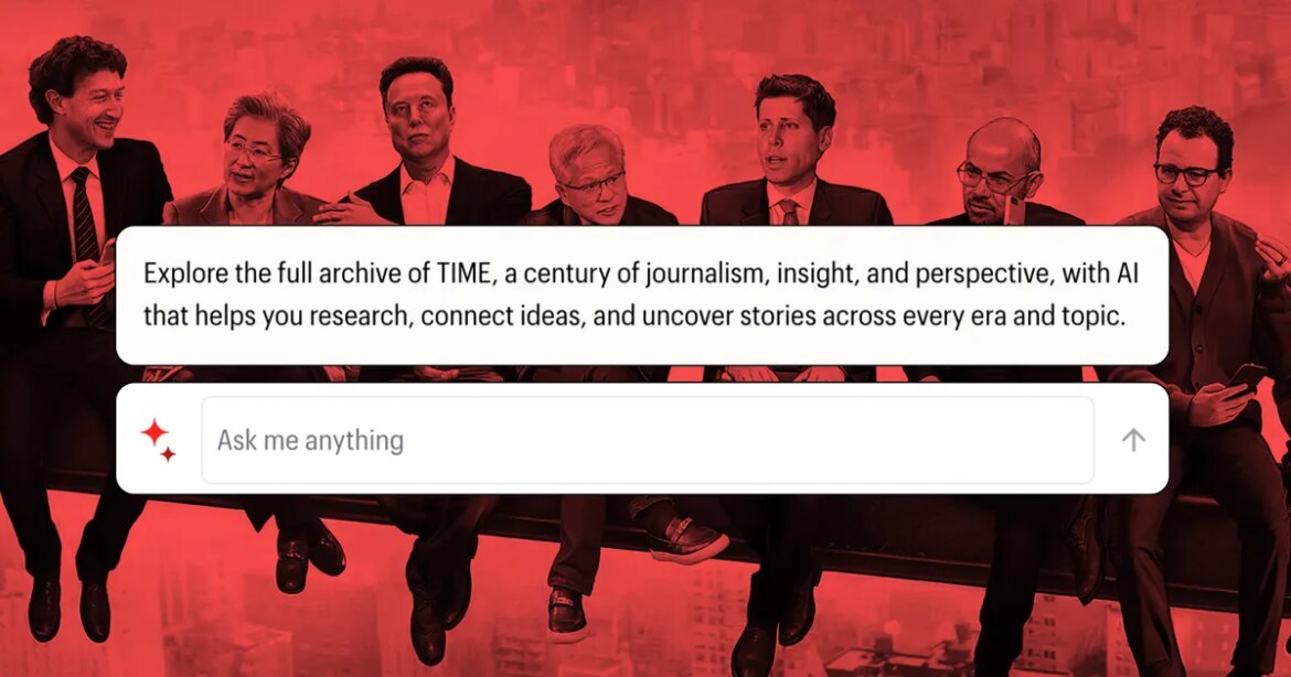 Time Magazine deploys AI "Ask Me Anything" box that covers its actual journalism and can't be turned off

