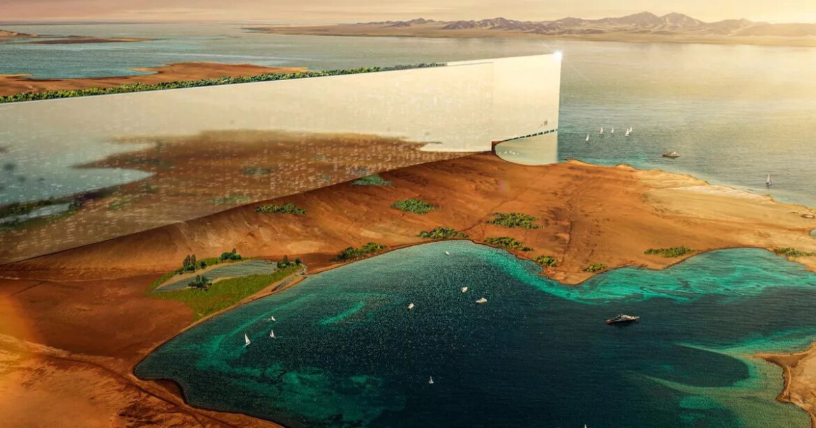 As Saudi Arabia's 100-mile-tall skyscraper collapses, they're replacing it with the most depressing thing imaginable

