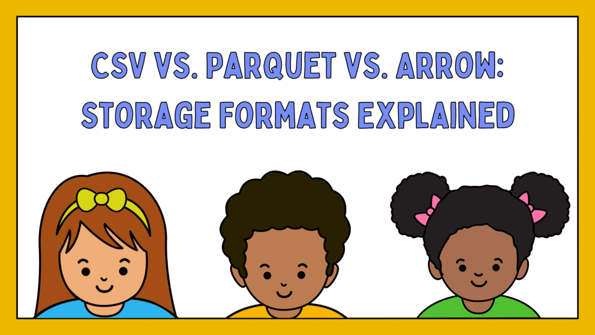 CSV vs Parquet vs Arrow: Storage Formats Explained

