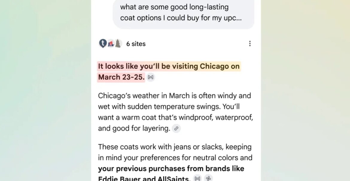 Google Search AI Mode Could Use Gmail and Photos to Know You

