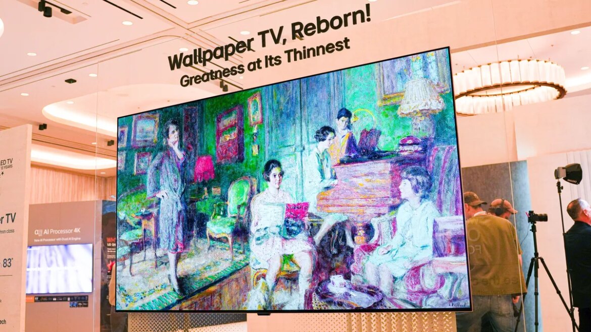 I saw LG's ultra-thin wallpaper TV at CES 2026, and it made my OLED feel old

