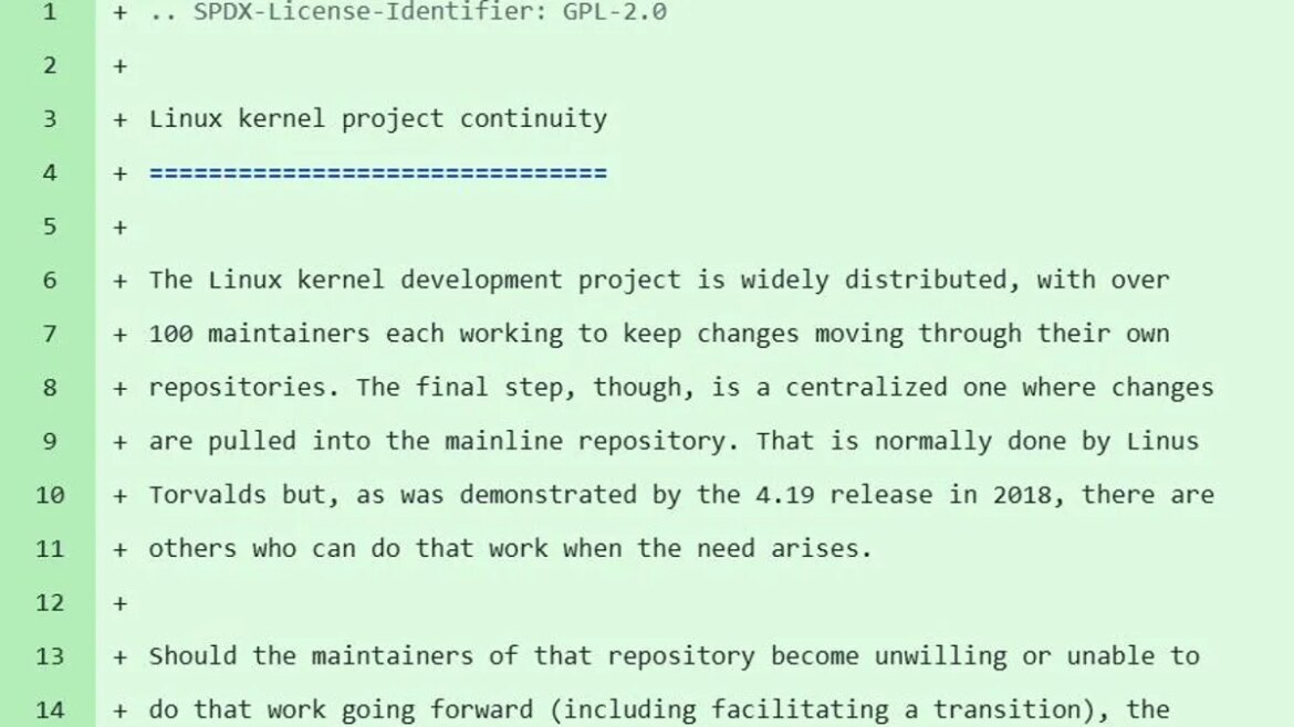 Linux after Linus? The kernel community drafts a plan to eventually replace Torvalds

