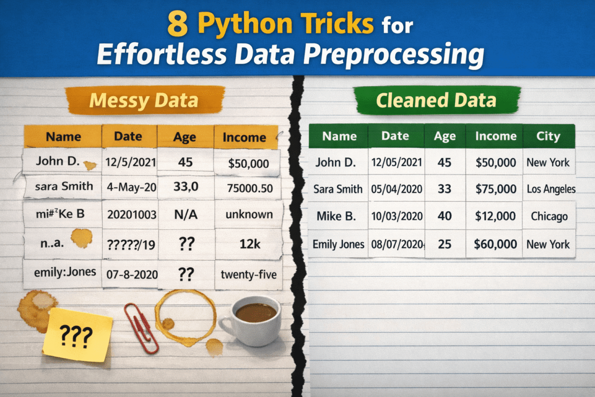From Dirty to Clean: 8 Python Tricks for Intuitive Data Preprocessing

