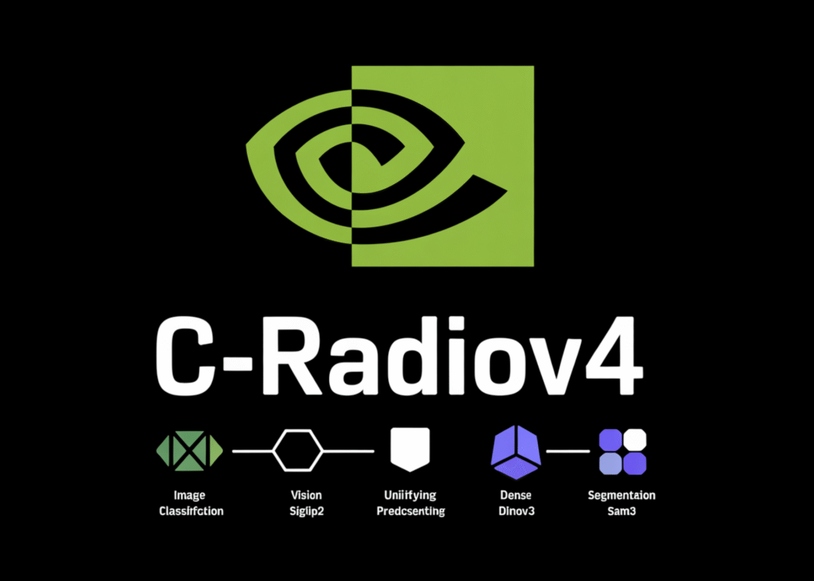 NVIDIA AI releases C-RADIOv4 vision backbone integrating SigLIP2, DINOv3, SAM3 for classification, dense prediction, large-scale segmentation workloads

