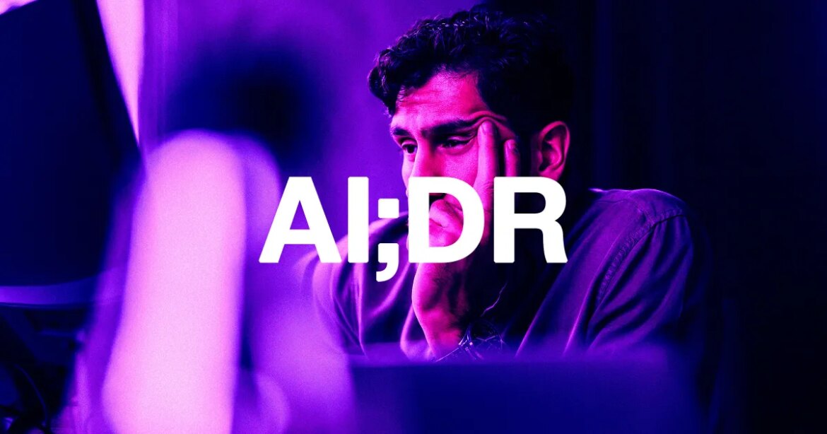 There's a serious new expression: "AI;DR"

