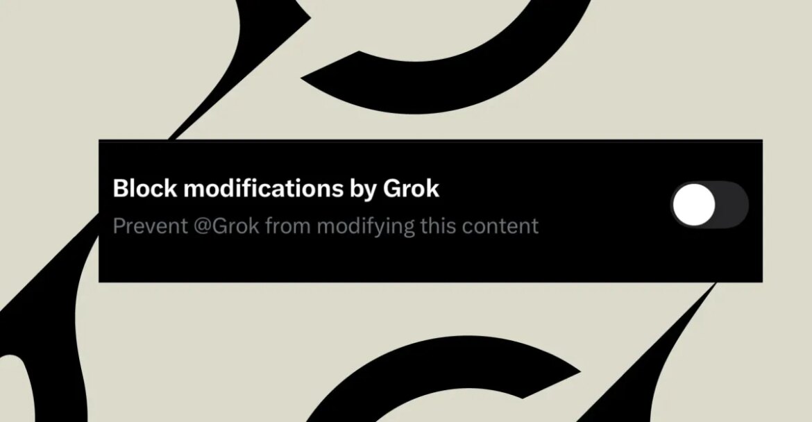 X says you can stop Grok from editing your photos

