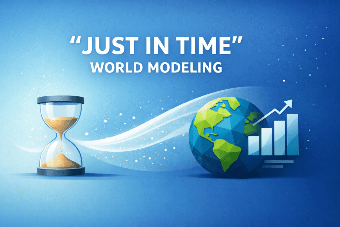 "Just in Time" World Modeling Supports Human Planning and Reasoning

