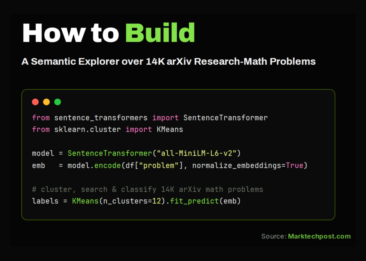 Building a Semantic Search Engine and Open-State Classifier on the ResearchMath-14k Dataset

