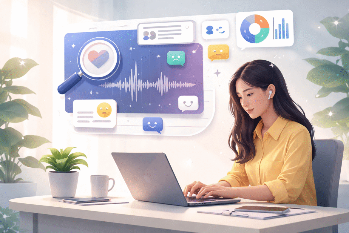 iVibe has coded a tool that analyzes customer sentiments and themes from call recordings