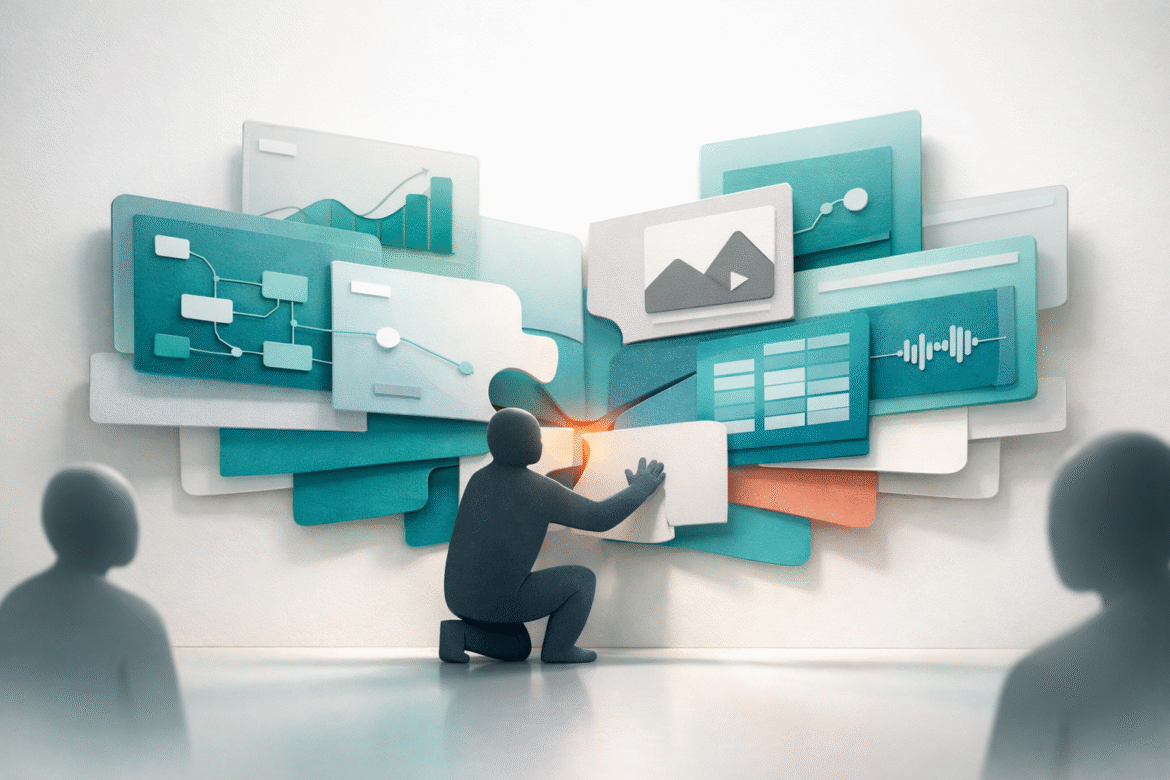 Several new AI tools converging into one workspace for a small team